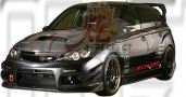 Subaru Version 10 2008 VRS Front Bumper, Front Canards & Side Skirt 