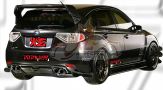 Subaru Version 10 2008 VRS Rear Diffuser & Rear Spoiler 