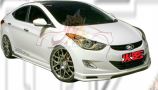 Hyundai Elantra MD 2011 SQ Style Front Lip & Side Skirt 