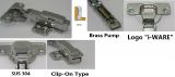 SUS304 AIR PRESURE CONCEAL HINGE - CLIP ON