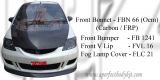 Honda City 2004 Front Bumper + V-Lip + Fog Lamp Cover 