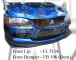 Mitsubishi Evo 9 Oem Front Bumper & Front Lip 