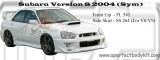 Subaru Version 8 2004 Sym Front Bumper & Side Skirt 