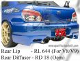 Subaru Version 9 2006 Ing Rear Lip & Oem Diffuser  