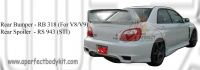 Subaru Version 8 2004 Sym Rear Bumper & STI Rear Spoiler 