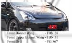 Toyota Wish 2006 Front Bonnet Wing, Front Upper Bonnet Wing & Front Grill 