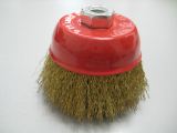 Brass Coated Cup Brush 3"