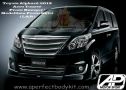 Toyota Alphard 2013 Aero Tourer Front Bumper + Modellista Front Skirt 