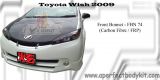 Toyota Wish 2009 Carbon Fibre Front Bonnet 