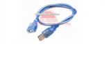 USB 2.0 CABLE AM-AF 3METER (TRANSPARENT BLUE)