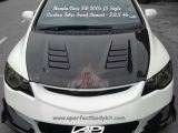 Honda Civic FD 2006 JS Style Carbon Fibre Front Bonnet 