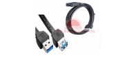 USB 3.0 AM-AF FLAT CABLE (1.8METER) -BLACK