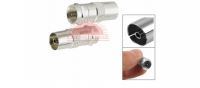 F MALE TO PAL FEMALE ANTENNA AERIAL RF COXIAL CONNECTOR