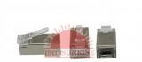 RJ45- CAT6 8P8C MODULAR PLUG NETWORK CONNECTOR FTP METAL SHIELDED