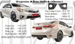 Toyota Altis 2014 Oem Bodykits 