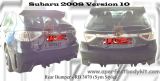Subaru 2008 Version 10 Sym Style Rear Bumper 