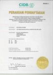 Certificate of CIDB Qualified