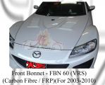 Mazda RX8 VRS Style Carbon Fibre / FRP Front Bonnet 