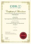 Certificate of Our Designer under CIBD Training