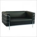 Double Seater on Arm -BS 5-Fabric,PVC,Half Leather