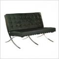 Double Seater on Arm -BS 3-Fabric,PVC,Half Leather