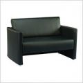 Double Seater on Arm -BS 4-Fabric,PVC,Half Leather