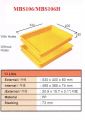 Plastic Container Size: 530x400x80mmH