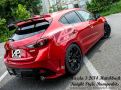 Mazda 3 2014 Hatchback Knight Style Rear Bumper & Rear Spoiler 