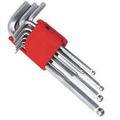 Chrome Ball Point Long Allen Key Set 9pcs