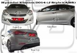Hyundai Elantra 2014 J Style Bodykits 