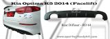 Kia K5 2014 Facelift Twin Exhaust Hole Diffuser 