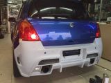 2005 2006 2007 2008 2009 2010 2011 suzuki swift tm square rear bumper for replace upgrade performance look frp material new set