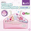 JP273 Jolly Triangle Rabbit Toilet Large Pink