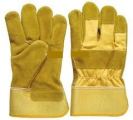 Semi Leather Glove Yellow