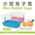 AM122 Mini Rabbit Cage - Pink/Blue