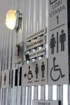 Stainless Steel Etching Toilet Sign