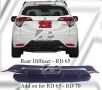 Honda HRV / Vezel Add On Rear Diffuser for NBL Rear Diffuser 