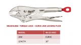 48-22-3420  Curve Jaw Locking Plier