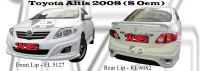 Toyota Altis 2008 SG Oem Bodykits