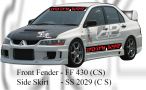 Mitsubishi Evo 9 Front Fender & Side Skirt (CS Style) 