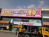65 feet x 14 feet giant zigzag signboard