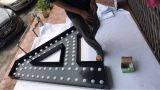 6 feet height aluminium box up led light bulb wordings