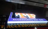 Strip ceiling base wz Acrylic Logo box up Led Effect