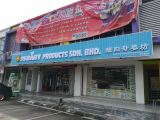 Aluminium strip ceiling base & box up wording c/w LED effect