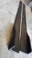 mitsubishi lancer cs3 cs5 side skirt lip abs black material new set with installation