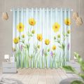 Flower design curtain