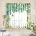 Flower design curtain