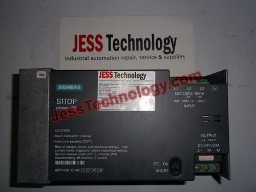6EP1436-1SH01 - JESS รับซ่อม SIEMENS SITOP POWER 20 ในเขต อมตะซิตี้ ชลบุรี ระ$