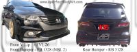 Honda Odyssey RB3 NBL 2 Front V Lip, Front Bumper, Rear Bumper 