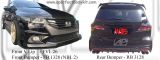 Honda Odyssey RB3 NBL 2 Front V Lip, Front Bumper, Rear Bumper 